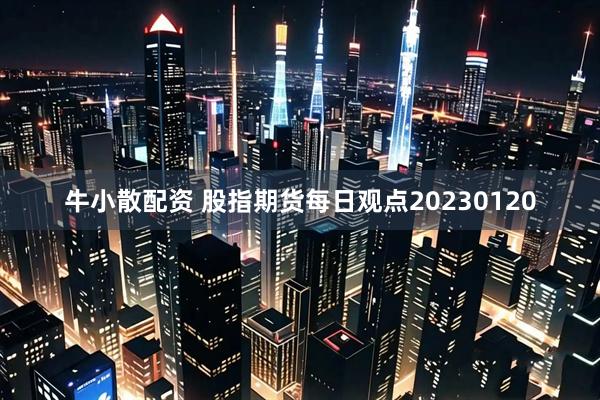 牛小散配资 股指期货每日观点20230120
