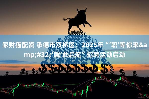 家财猫配资 承德市双桥区：2025年“‘职’等你来&#32;‘就’此启航”招聘活动启动